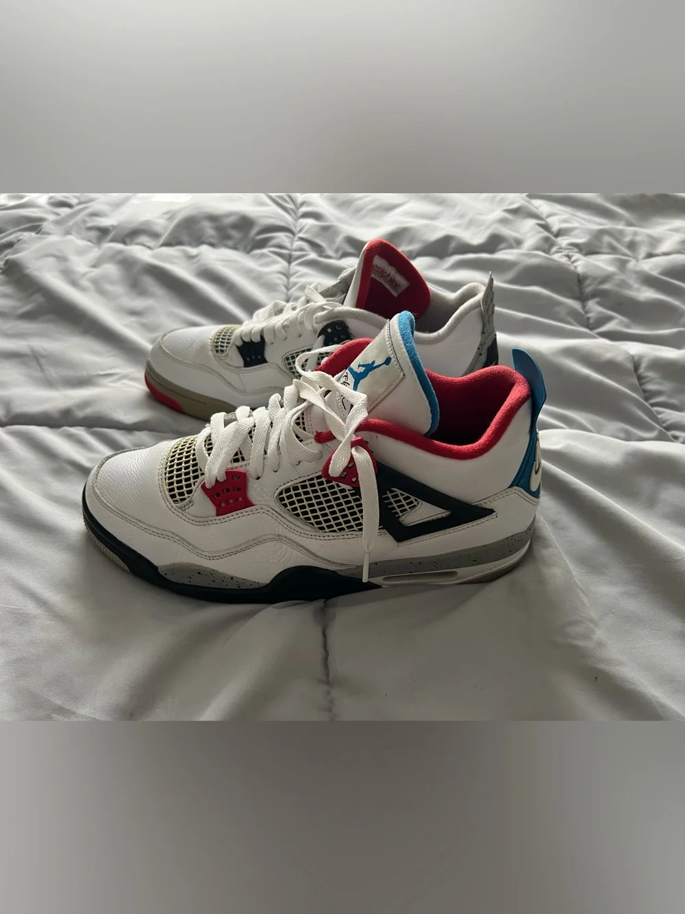 Jordan Air Jordan 4 Retro SE What The 4 2019 White/Red/Blue CI1184-146 size 11.5